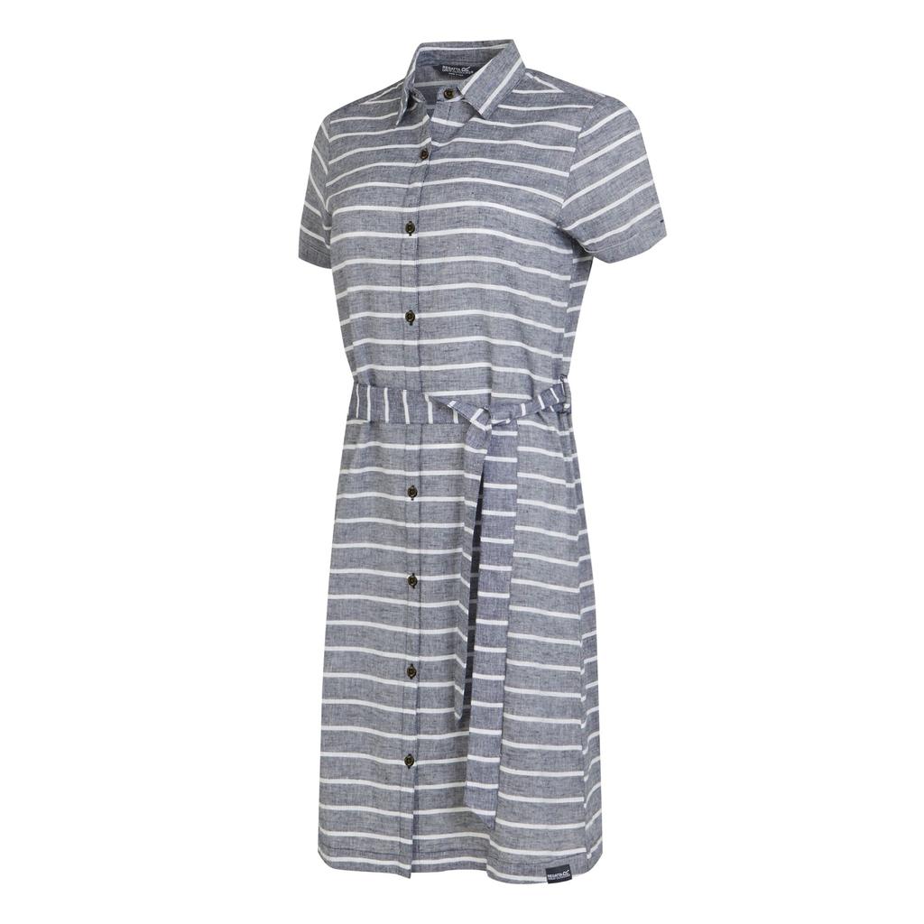 Regatta Vestido camisa listrado feminino / feminino Rema