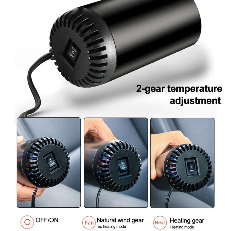 Windshield Heating/Cooling Fan for Car