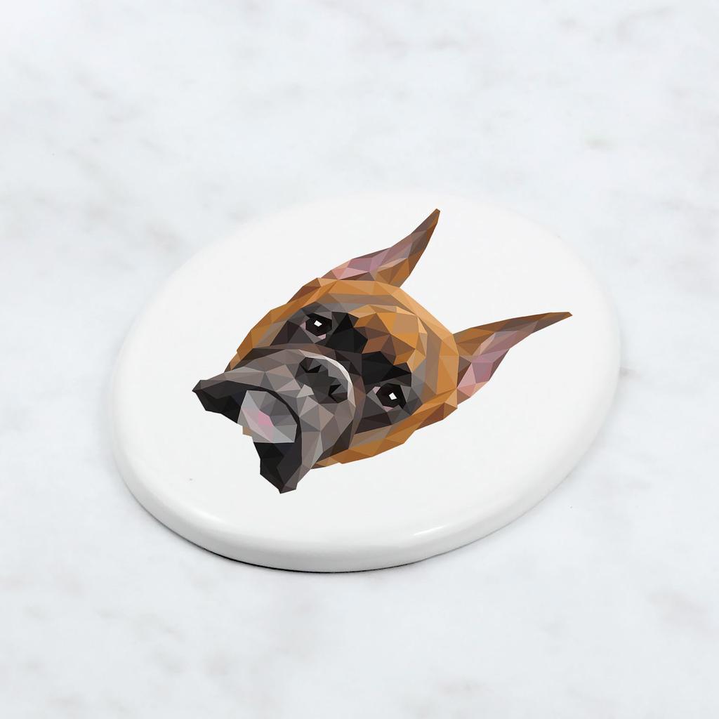 Bokser, Boxer I -Płytka Ze Zdjęciem I Napisem Geometryczna Marki Art-Dog