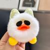 Kids Duck Keychain Imitation Rabbit Plush Keychain Pendant Bags Phones Cars Versatile Decoration Fashionable Accessory