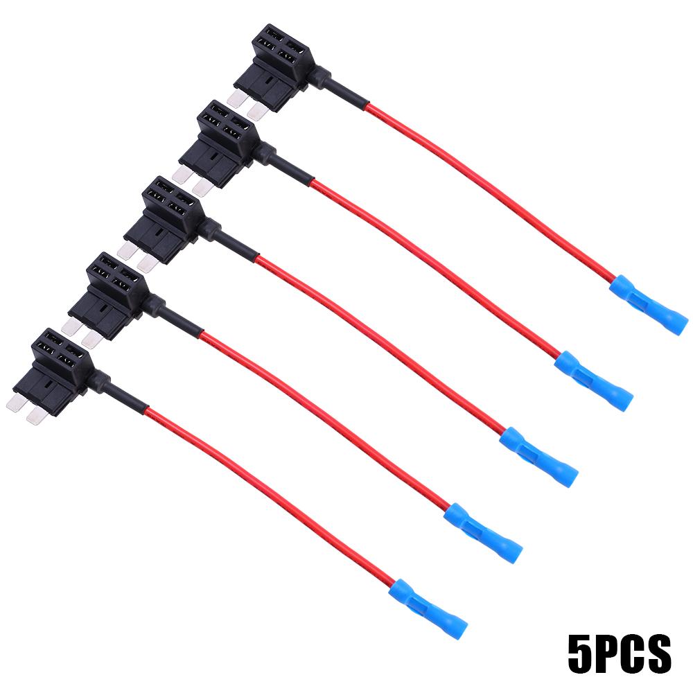 32V MINI SMALL MEDIUM Size Car Fuse Holder Add-a-circuit TAP Adapter Micro Mini Standard ATM Blade Fuse for Cars Vans 20/10/5pcs Fuse Holders1