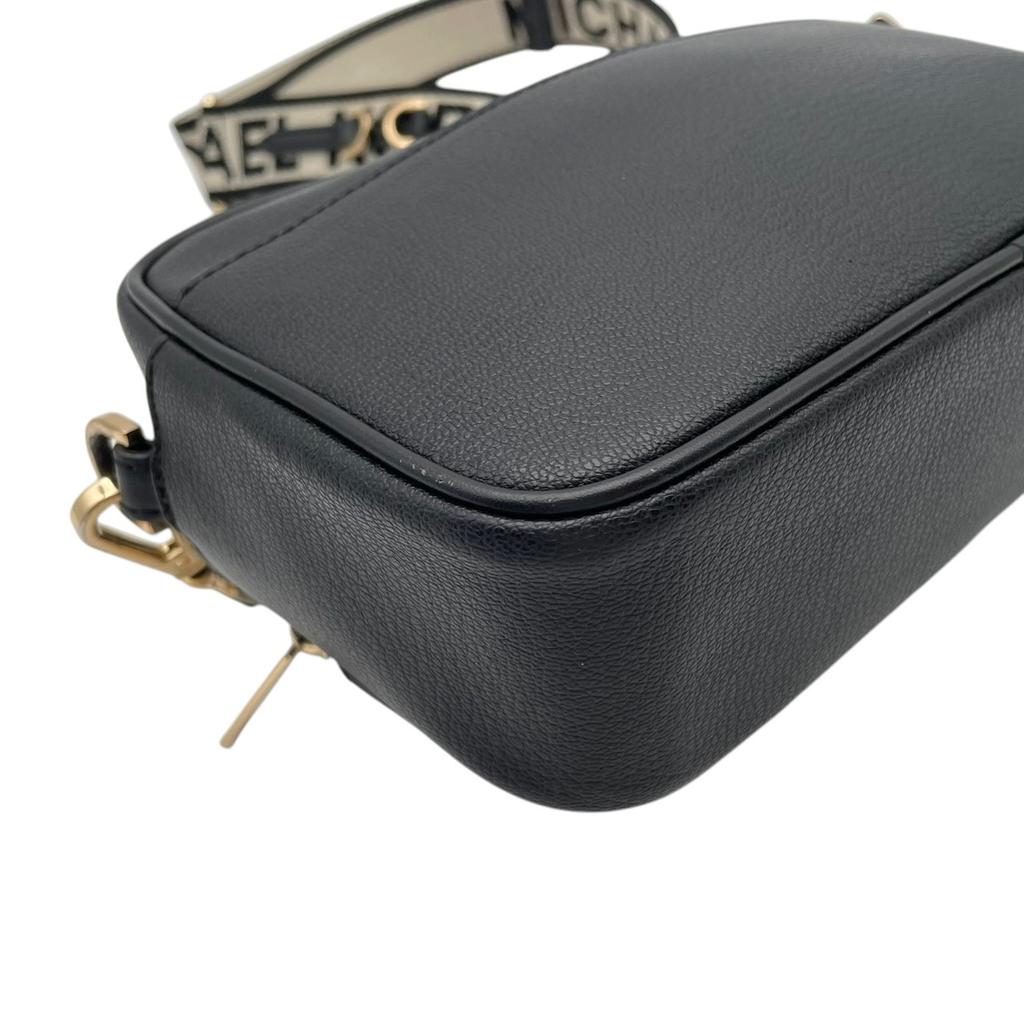 Used Michael Kors Shoulder Bag / Crossbody Bag JET SET ITEM JET SET ITEM Medium Pocket CrossbodyShoulder Bag black/gold leather Women