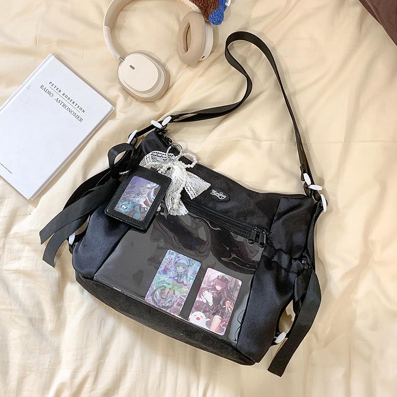 Large capacity Schoolbags Are Versatile Simple Transparent and Cute. The Basic Baby Bag Is Painful and The One Shoulder Crossbody Bag.