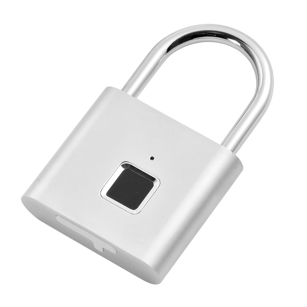 Waterproof Fingerprint Lock Smart Biometric Fingerprint Keyless Door Lock Security Padlock for Luggage Case