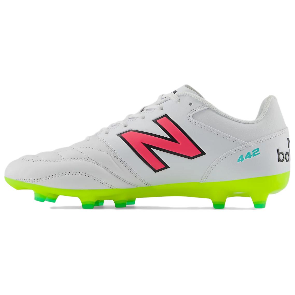 

New Balance 442 V2 Pro Comfortable Sports HG (Rubber Short Studs) Football Shoes Unisex Football Shoes White MS41HWH2 38.5