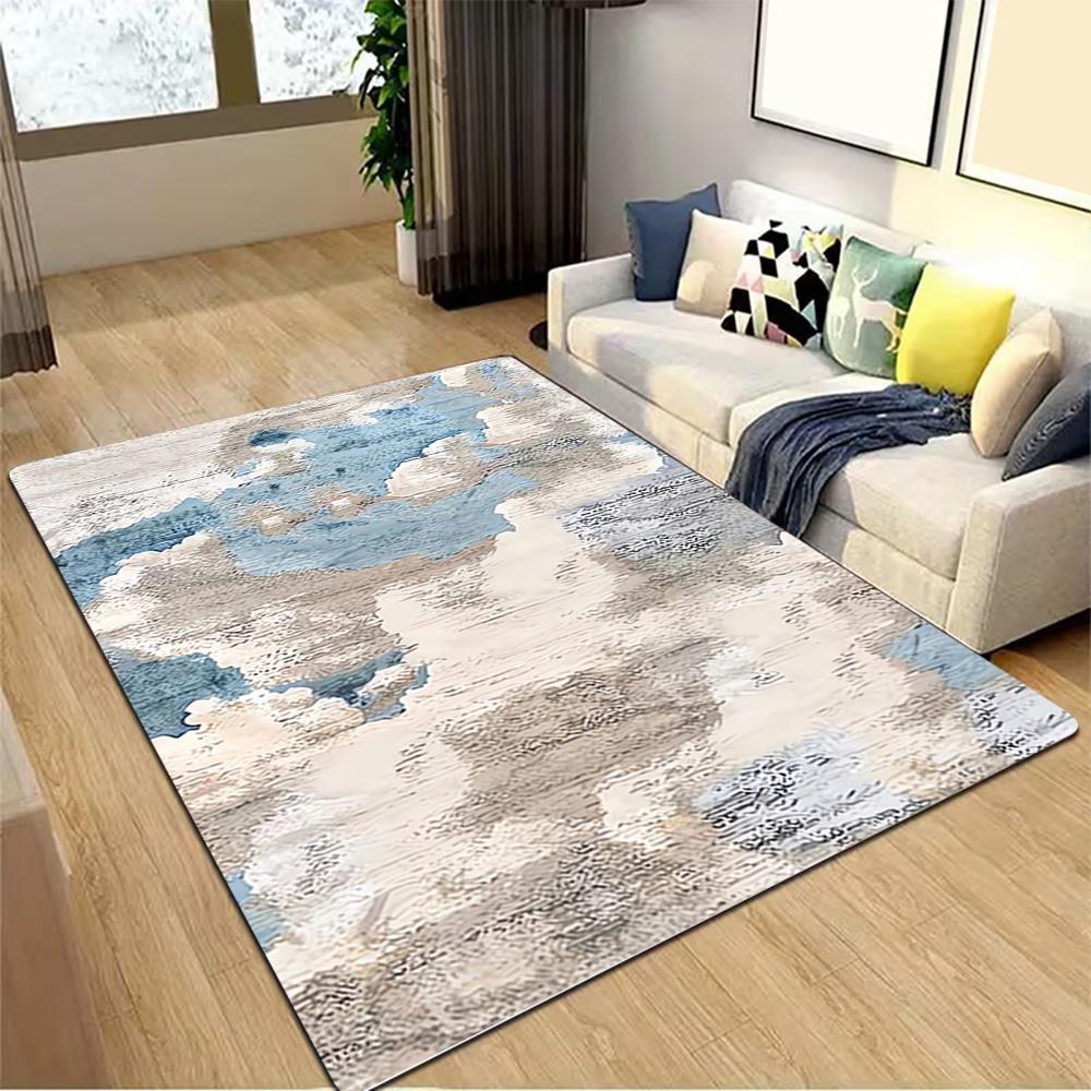 Greek Key Pattern Rug Decoration,Carpet,Living Room,Bedroom, Non-slip,Square rug
