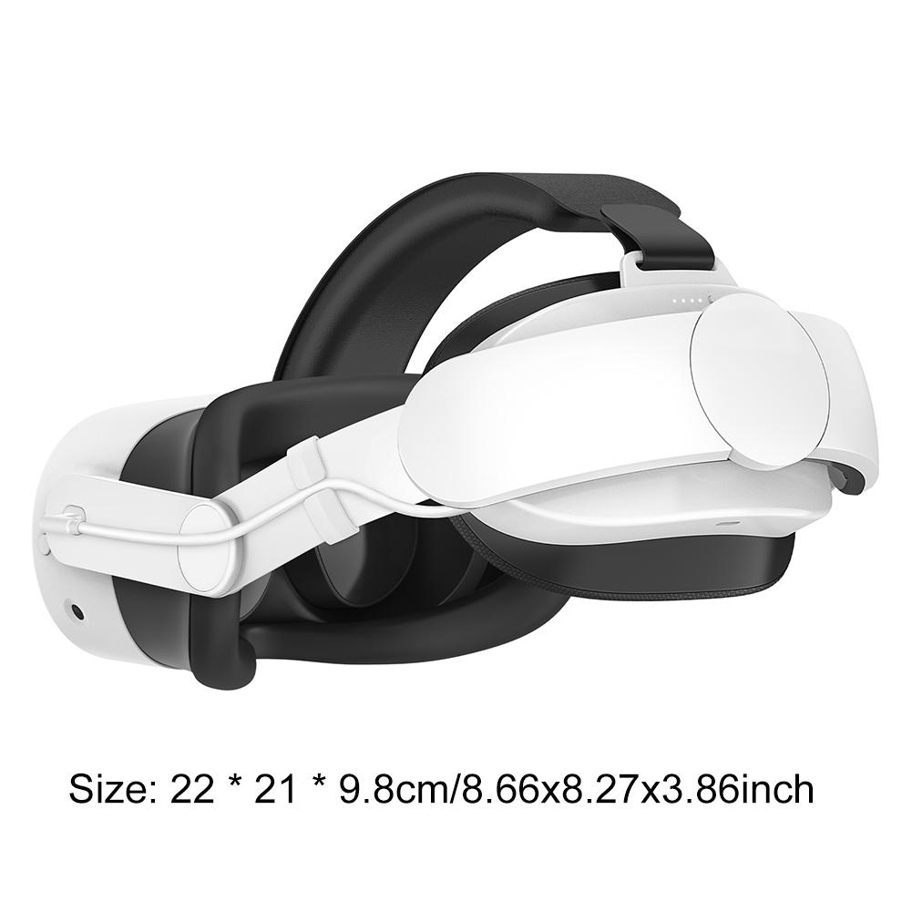 Adjustable Head Strap 6000mAh Battery Head Strap Battery Extend VR Playtime Alternative Strap for Meta Quest 3S/for Meta Quest 3