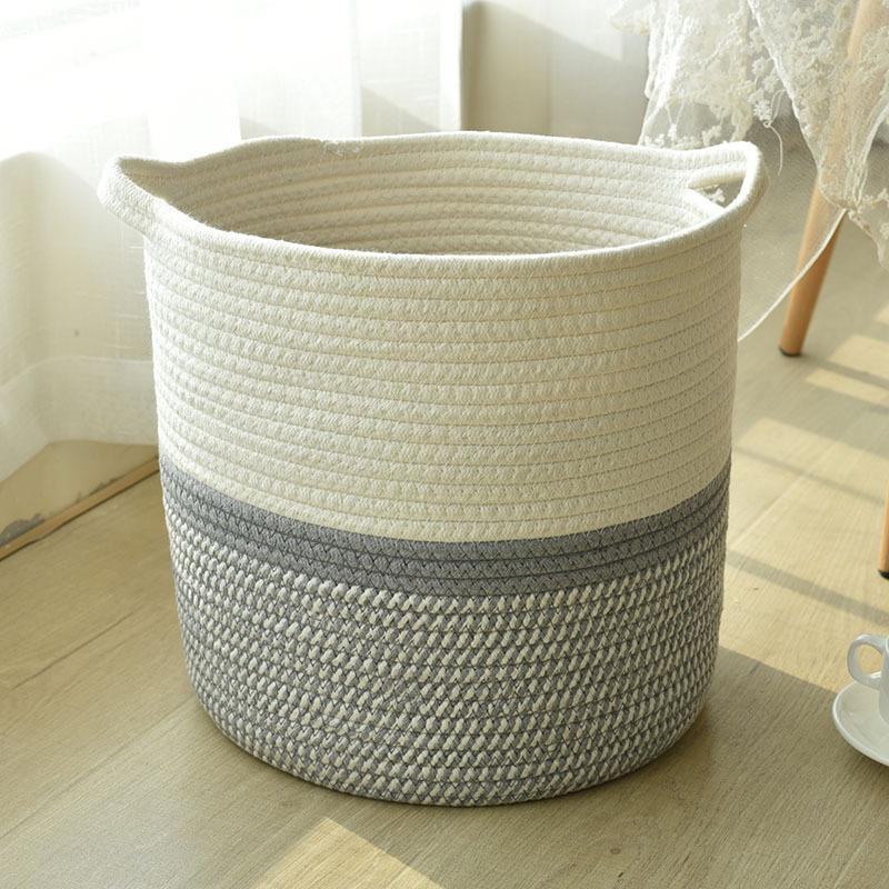 Woven Round Basket: Flower Pot, Storage, Home Decor, Laundry