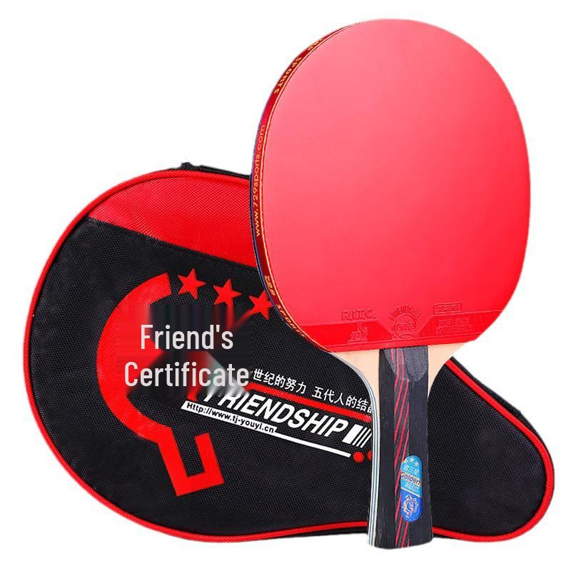 Friendship 729 Table Tennis Racket Set: 3-Star and 4-Star Professional Grade, Includes Two Rackets for Children and Students.