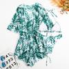 Digital Print Three Piece Drawstring Sexy Bikini Swimsuit Fashion For Summer Vacation