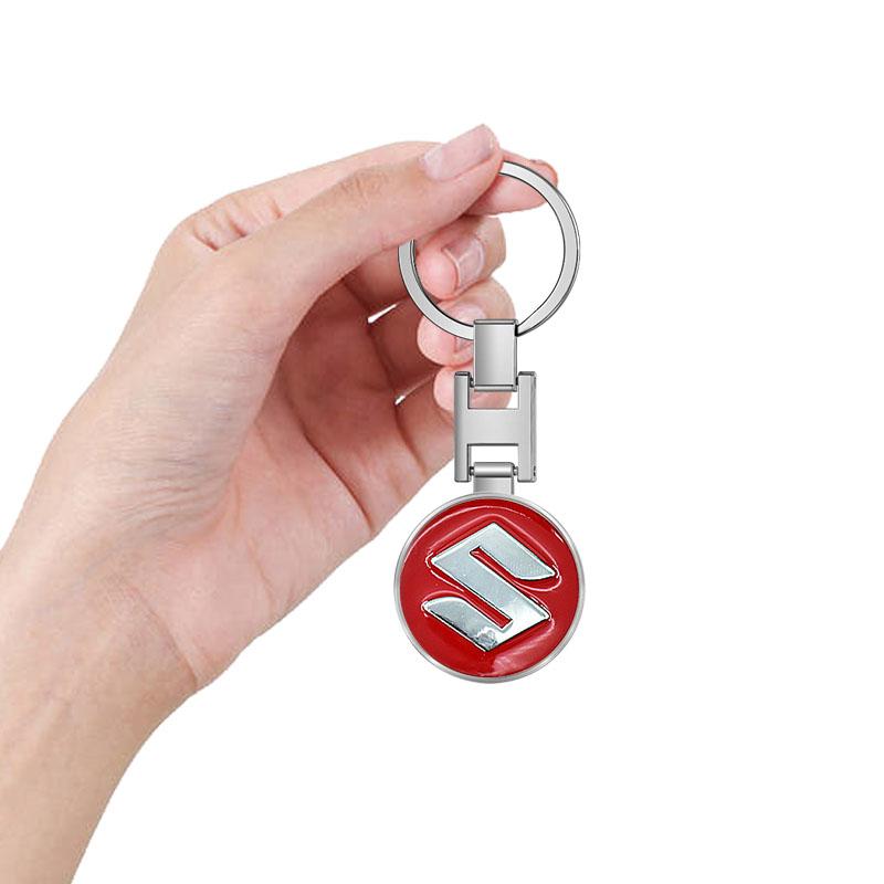 Car Keychain Car Emblem Gift with Key Ring Auto Accessories for Suzuki Grand Vitara ALTO Ciaz IGNIS Jimny Samurai XL-7