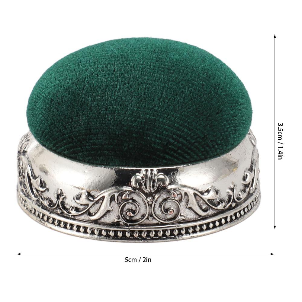 Half Ball Shape Retro Needle Cushion Soft Elastic Design Metal Base Pin Cushion  For Sewing