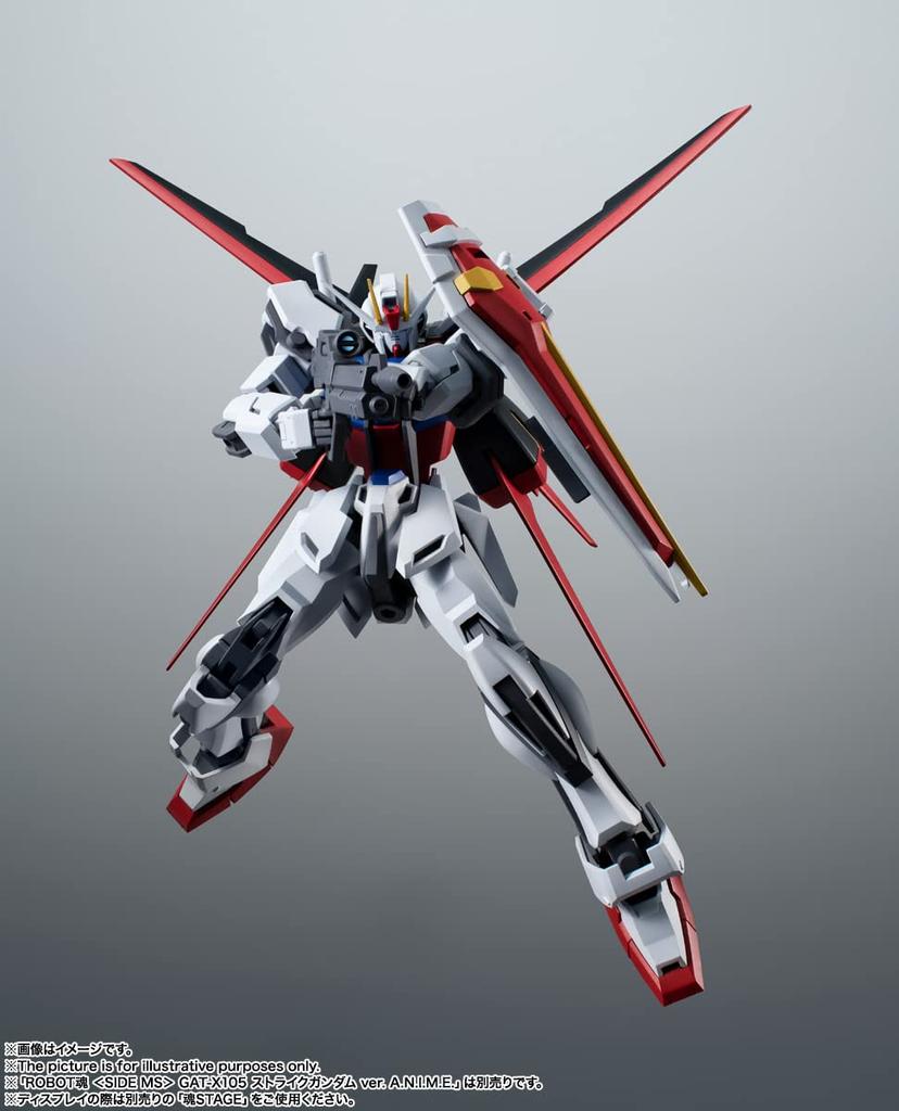 TAMASHII NATIONS ROBOT SPIRITS Mobile Suit Gundam SEED Aile Striker Effect Parts Set Approximately 150mm PVC ABS Painted Movable Figure [SIDE MS]