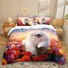 Pet Dog Series 3D Digital Printing Three-Piece Bedding Kit Sheet Quilt Cover