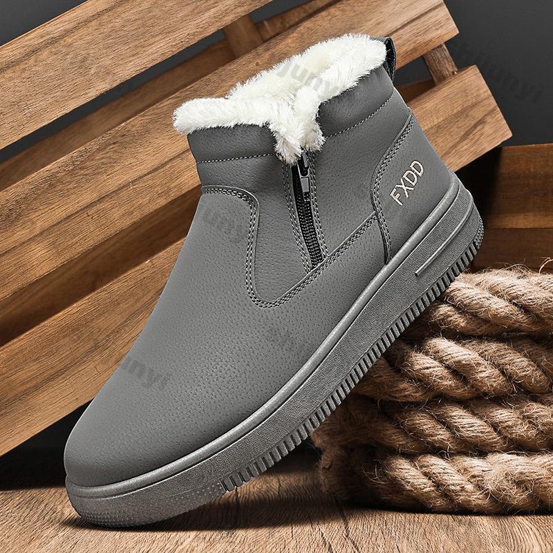 Zimní pánské boty Sněhule Vodotěsné Protiskluzové Plyšové Vysoké Pohodlné Teplé Zip Outdoorové Tenisky Kotníkové boty Zapatos