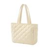 Women Tote Bag Large Capacity Quilted Design For 15.6 Inch Laptop And Daily Use