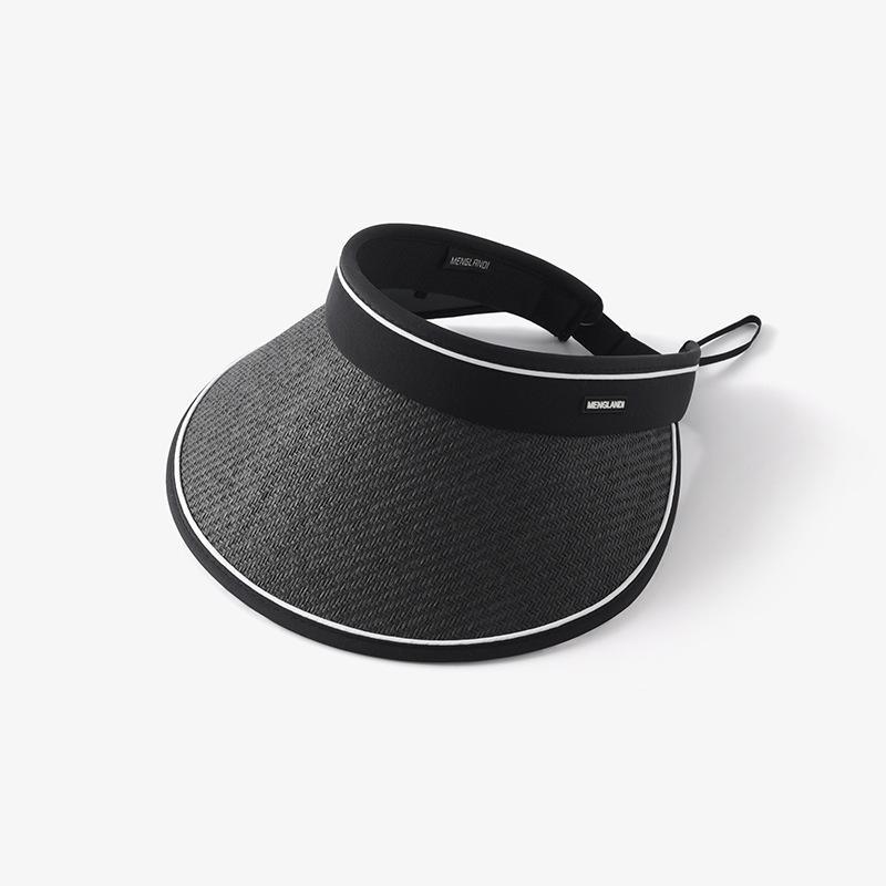 

Летняя шляпа-цилиндр без верха, соломенная, складная, солнцезащитная шляпа с увеличенными полями, пляжная шляпа от солнца без верха average size