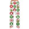 Damen Winterhose in voller Länge, lange Hose mit Weihnachtsdruck
