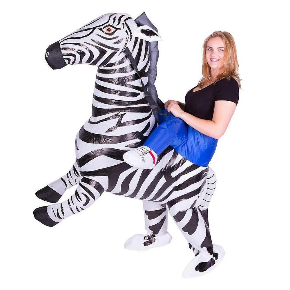 Costum Gonflabil Riding Zebra, Adulti
