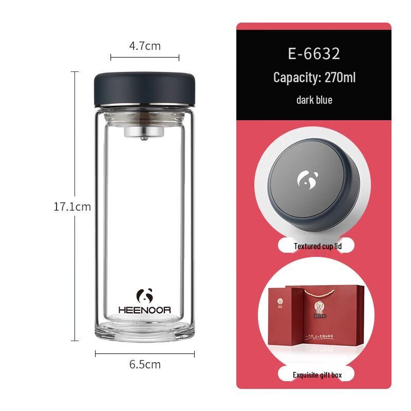 Xinuo Double Wall Glass Mug