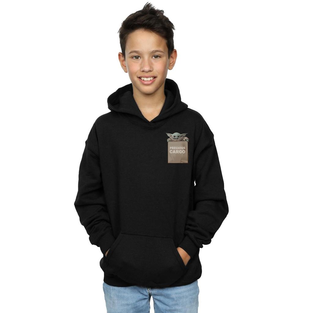 Star Wars Boys The Mandalorian Precious Cargo Faux Pocket Hoodie