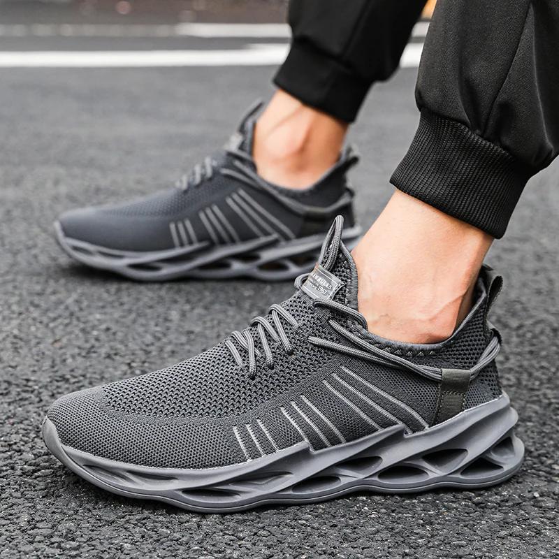 Men Sneakers Gym Sports Shoes Mesh Breathable Running Jogging Shoes For Men Outdoor Trekking Shoe Men'S Casual Sneakers Zapatos