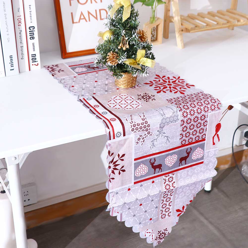 For Wedding Kitchen Flowers Christmas Decoration Christmas Table Runner Tablecloth Table Runner