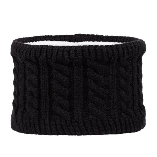 3Pcs/Set Kids Hat Scarf Gloves Set Colorful Twist Texture Hat Thickened Plush Lining Neck Gaiter Knitted Gloves Set