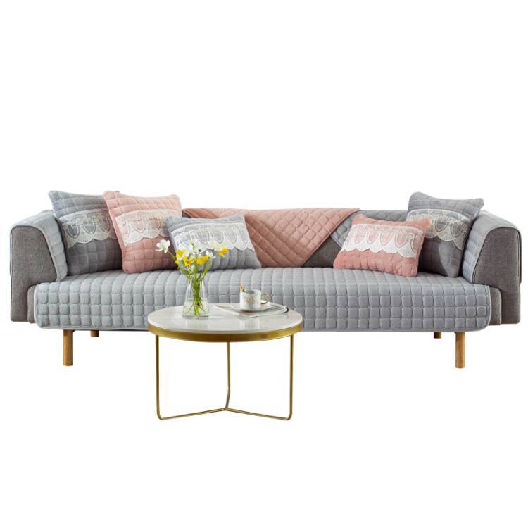 Ins Nordic Plush Sofa Cushion Autumn and Winter Non-Slip Simple Modern Sofa Cover Thickened Sofa Towel Covers Universal