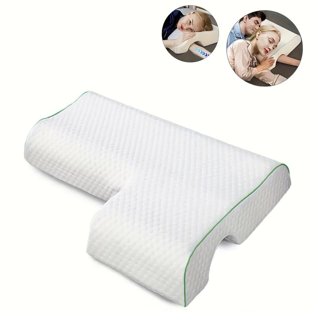Arched Cuddle Couples Pillow with Slow Rebound and Breathable Memory Foam,Sleep Pillow for Anti Pressure Hand Protect Cervical 48x74
