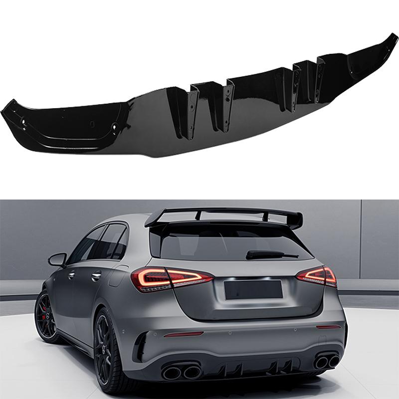 For Mercedes Benz W177 AMG A35 A45 2019 2020 2021 Car Rear Bumper Blade Lip Body Kit Spoiler Splitter Canard Guard Protect Cover