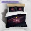 Set Biancheria da Letto 3 Pezzi Stampato Servette FC Traspirante Copripiumino con Federe Biancheria da Letto Decorativa per Camera da Letto Casa