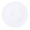 Elegant White Ceramic Round Flat Dinner Plate