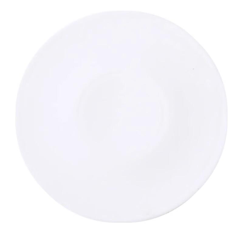 Elegant White Ceramic Round Flat Dinner Plate