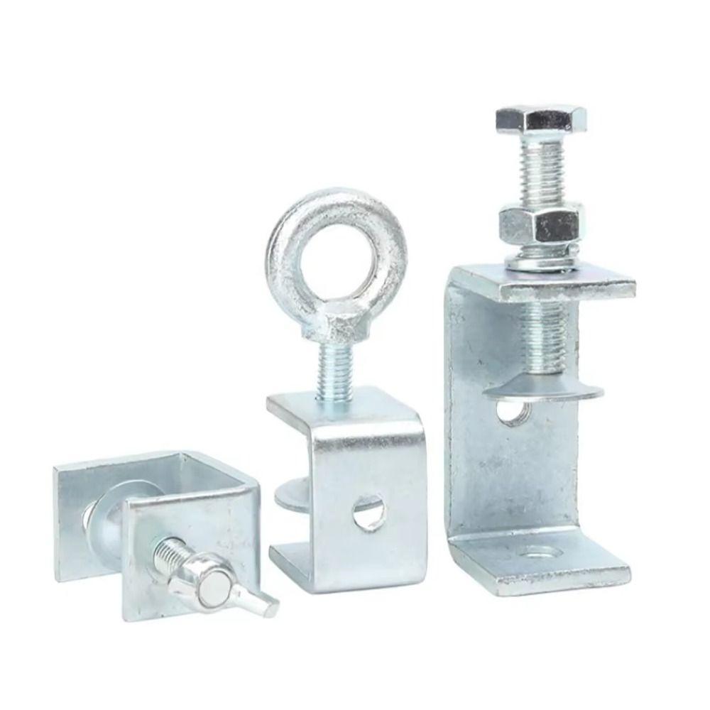 1Pcs Multiple Head Shapes U Clamp Open Height 20-130MM Fixed Fixture C-Type Clip Galvanized Carbon Steel Thickened