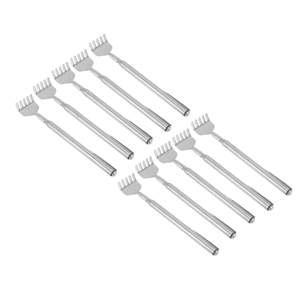 10Pcs with Pen Clip Back Scratcher Stainless Steel Itch Relief Tool Handheld Massager Back Itching