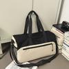 Travel Bag Large Capacity Solid Color Storage Shoulder Bag Fitness Lightweight Duffel Bag