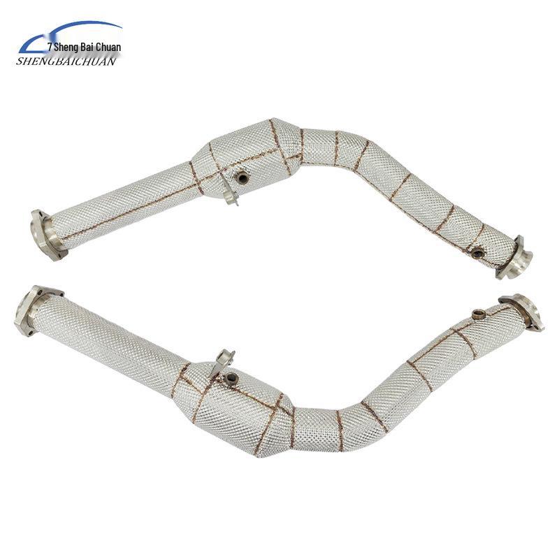 Stainless Steel Exhaust Manifold & Heat Shield for Mercedes G63 AMG W463 5.5TT