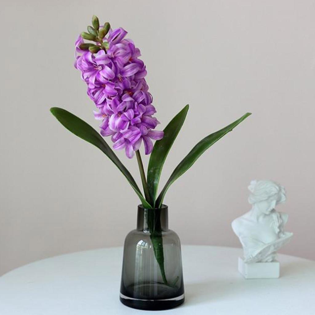 2pcs Artificial Hyacinth Orientalis Bouquets Beautiful High Simulation Flower Branch for Home