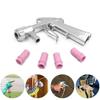 Durable Airbrush Blasting Gun Kit Sandblaster Feed Blast Gun With 3 Nozzles+Connector+Tube Derusting Pneumatic Tool