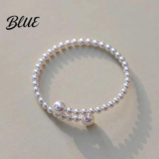 Lightweight Elastic Bracelet Women Faux Pearl Fit Warm Luster Minimalist