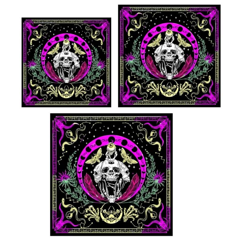 Geometric Divinations Table Cloth Board Game Oracles Card Pad Rune Support Mat