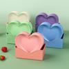 Heart-shaped Bone China Snack & Peel Plate
