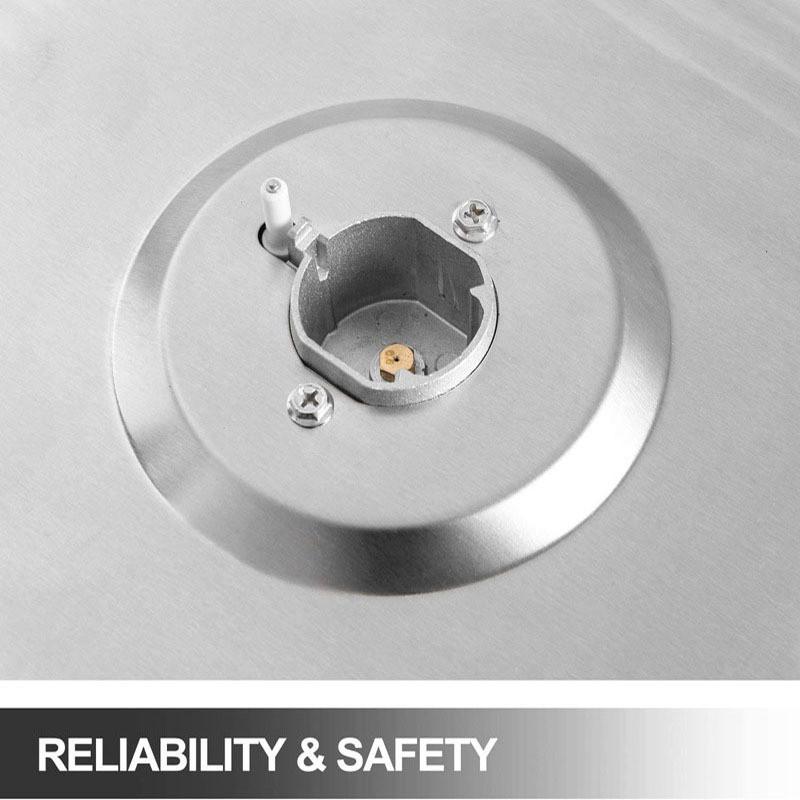 New Household Embedded Stove Stainless Steel Panel Five Head Gas Stove Kitchen Cooking Appliance Cookware Gas Cooker