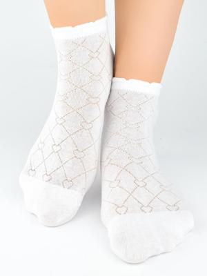 Noviti SB119 Jacquard Hearts Socks Women 35-42 Noviti