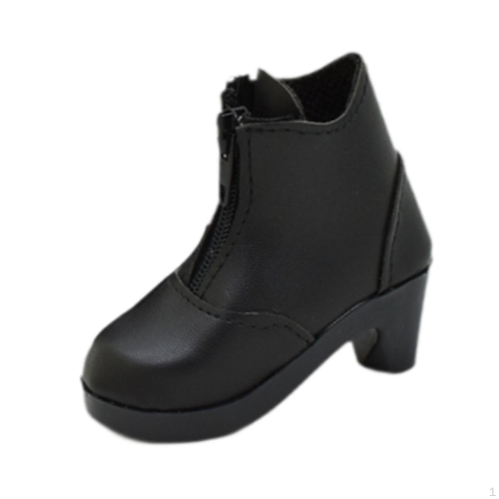 

24-дюймовые кукольные сапоги, обувь для девочек, стильная искусственная кожа, высокие кеды, для женских фигур, повседневная одежда чёрный