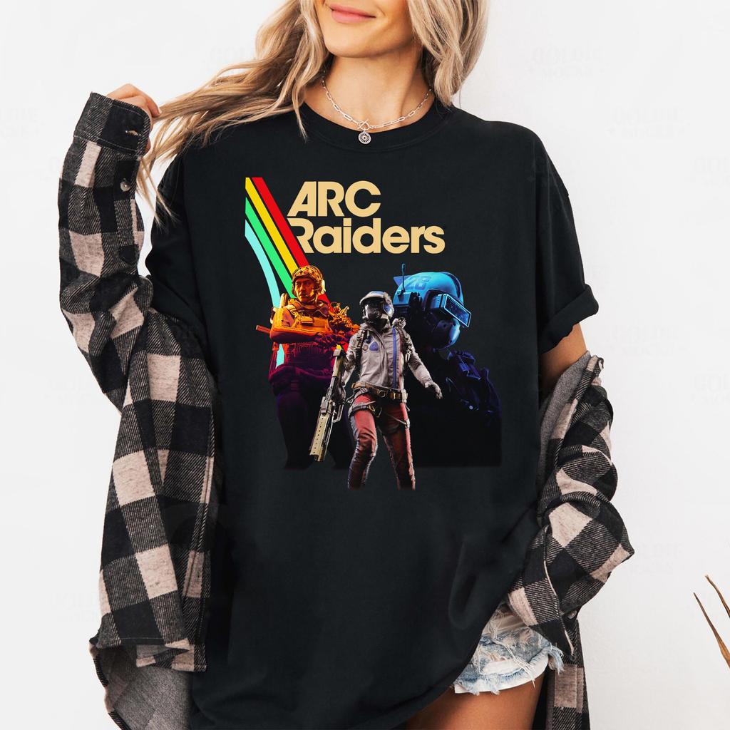 Arc Raiders Game Printed Tshirt for Womens Spring and Summer Fashion Trend Pure Cotton Top Neutral Short Sleeved Tshirt