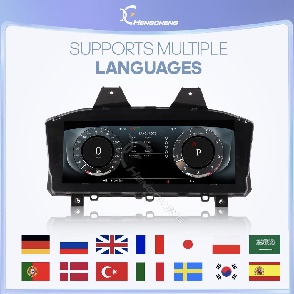 For Range Rover Vogue 2013-2016 / Range Rover Sport 2014-2017 Carplay Digital Cluster LCD Dashboard Cockpit Virtual Instrument