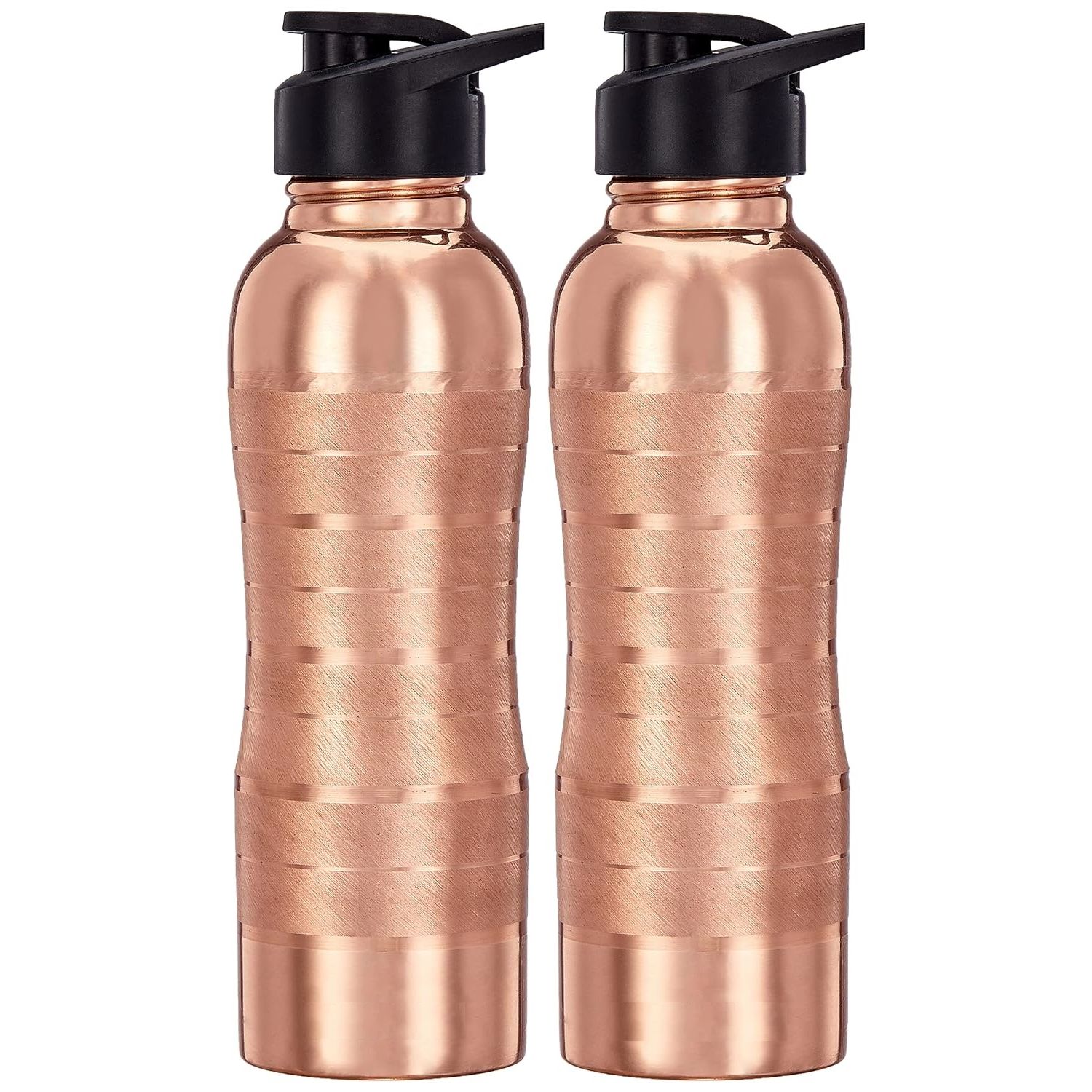 

Медная бутылка для воды с откидной крышкой | 100% чистая медная бутылка для водыICopper Bottle для дома, школы и офиса | Отделка подкладки | 950 мл | Набор из 2