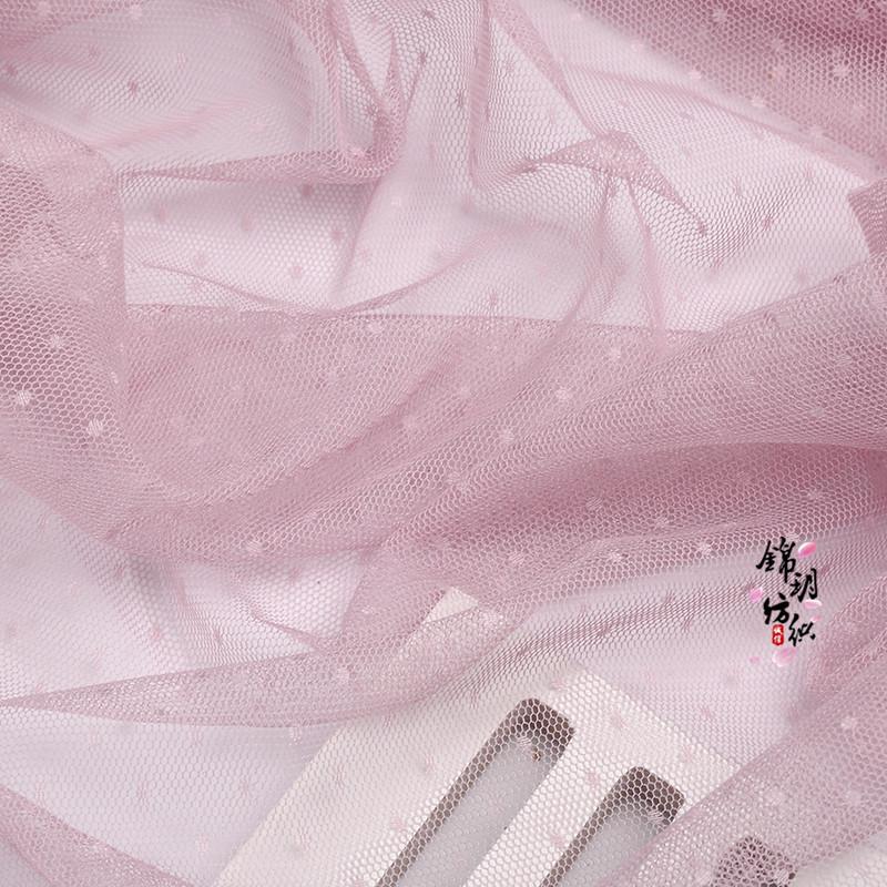 Ύφασμα Φόρεμα Μόδας Γυναικείο Δαντελωτό Δίχτυ με Πουά